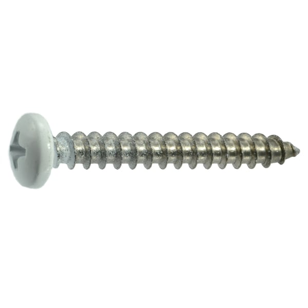 Midwest Fastener Sheet Metal Screw, #10 x 1-1/2 in, Painted 18-8 Stainless Steel Pan Head Phillips Drive, 100 PK 09090 - main